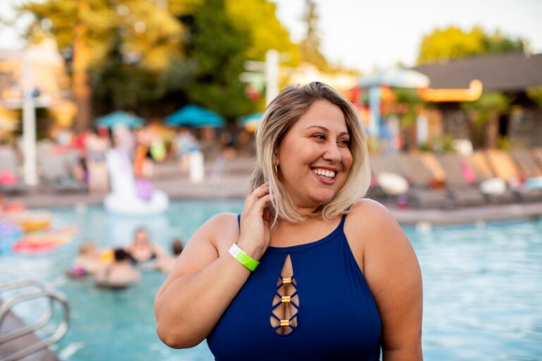Photo plus size woman
